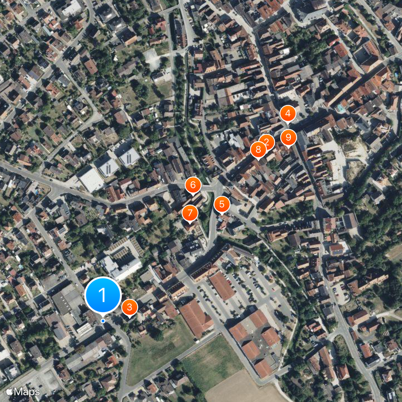 Bad Staffelstein Mapa