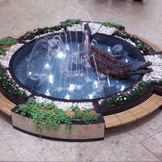 Crocodile fountain