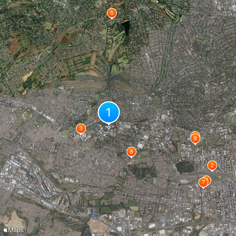 University of Johannesburg Map
