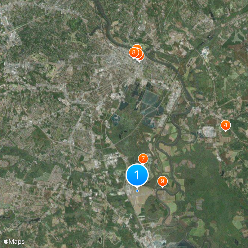Augusta Regional Airport Map