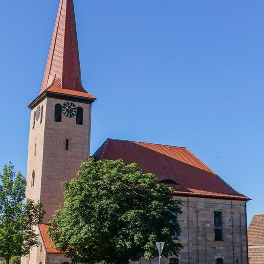 Evangelisch-lutherische Pfarrkirche St. Johannes der Täufer in Schwand bei Nürnberg