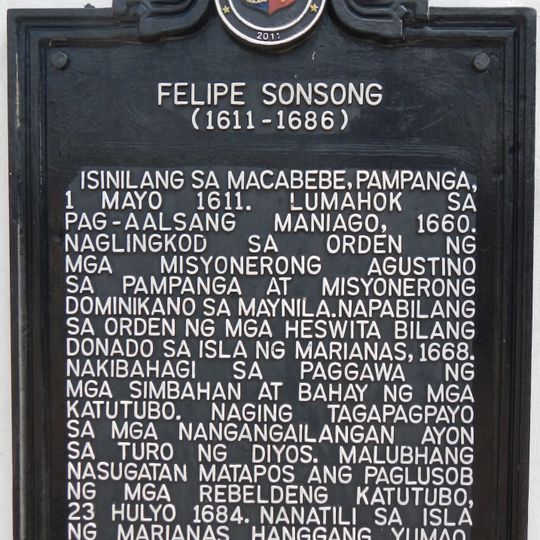 Felipe Sonsong historical marker
