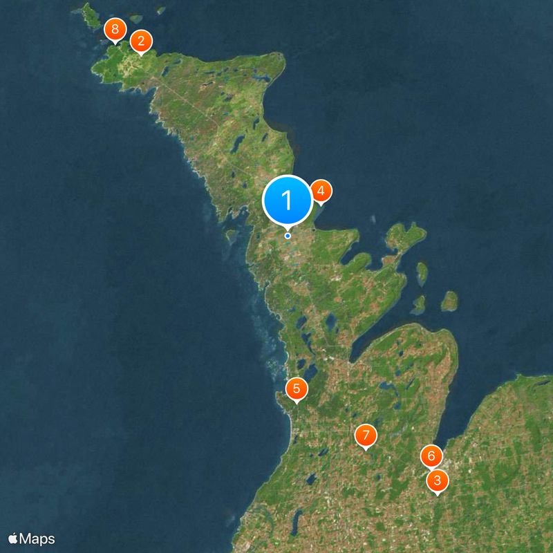 Bruce Peninsula Map