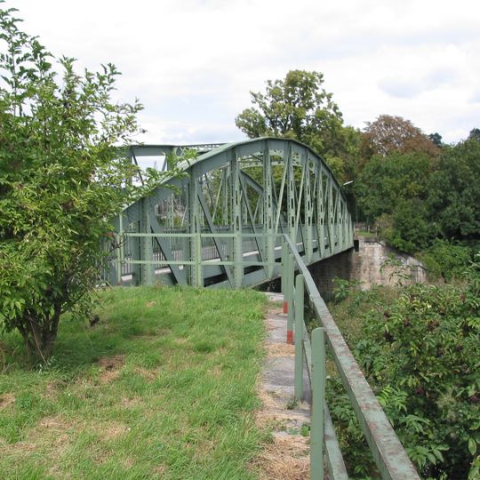 Fußgängerbrücke, Auhof-Brücke über den Wienfluß