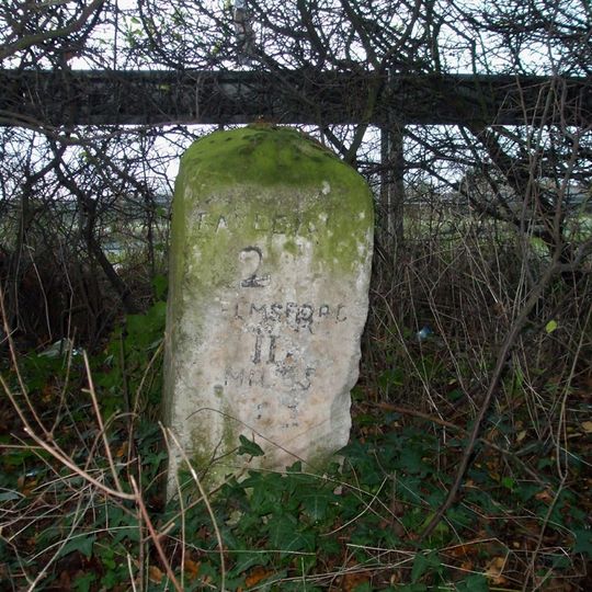 Milestone, Chelmsford Road, dual carriageway S of Rawreth