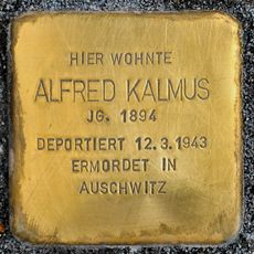Stolperstein en memoria de Alfred Kalmus