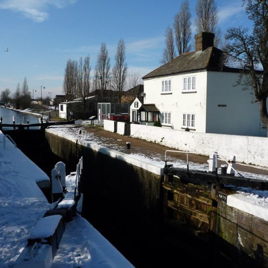 Walls, Gates, Sluices And Bridge At Lock