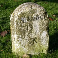 Milestone, jct of B3351 and road to beach car parks