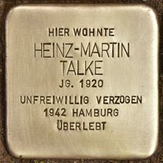 Stolperstein en memoria de Heinz-Martin Talke
