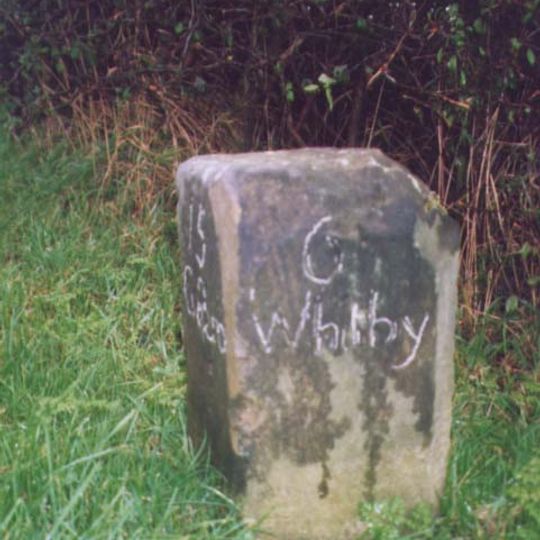 Milestone, entrance to Coquet Nook