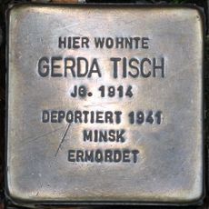 Stolperstein dedicated to Gerda Tisch