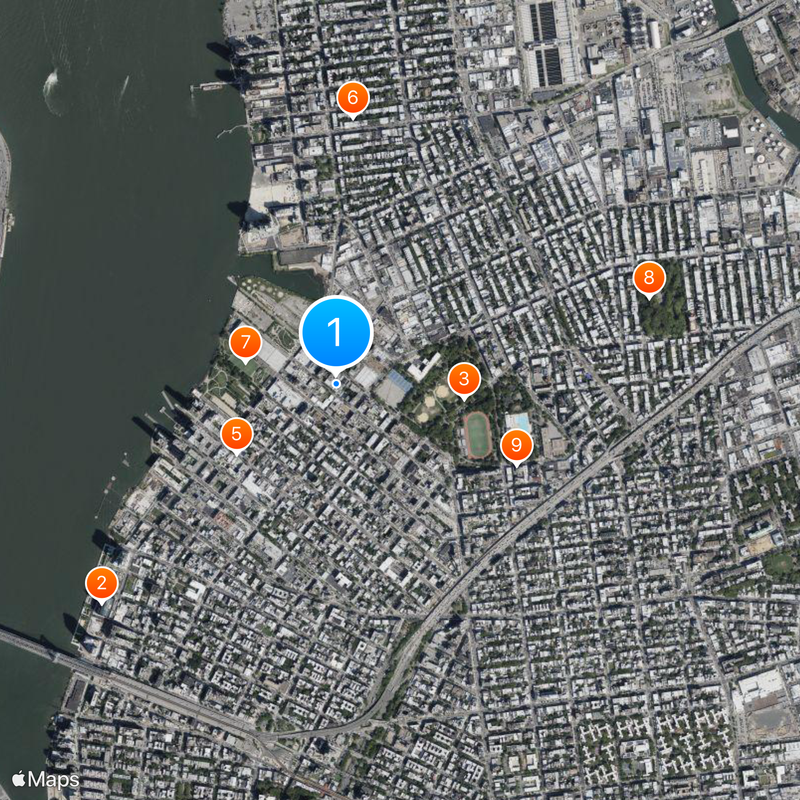 Brooklyn Brewery Map