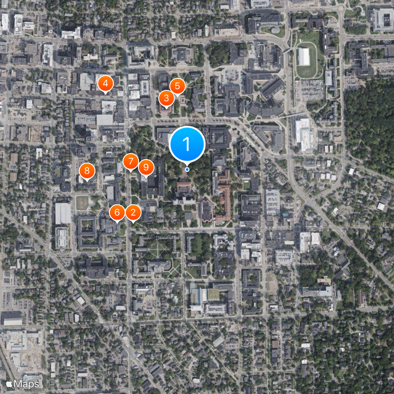 University of Michigan Map