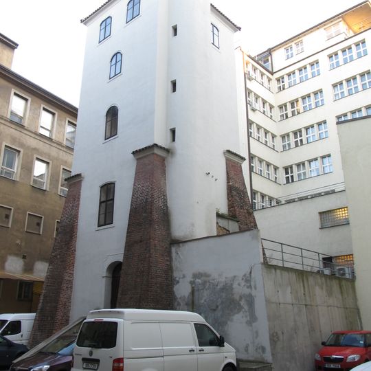 Wall tower at Bartolomějská 4