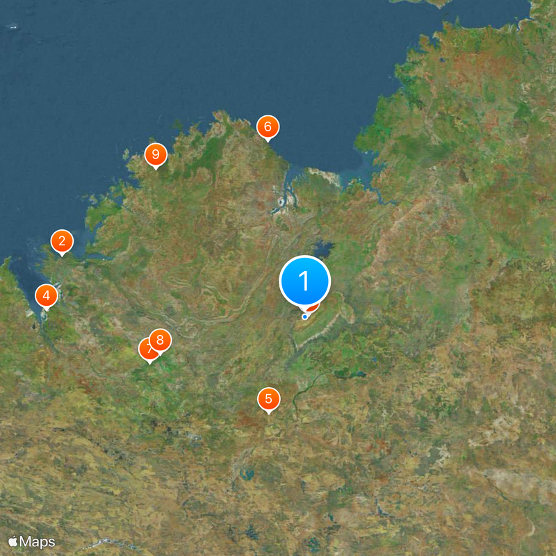 Bungle Bungle Range Map