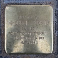 Stolperstein en memoria de Margreth Graetz