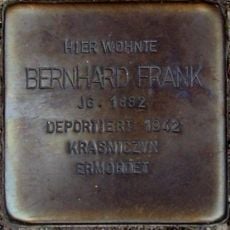 Stolperstein dedicated to Bernhard Frank