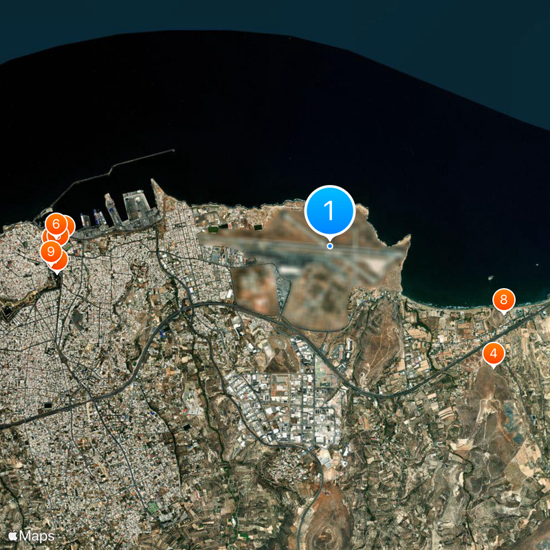 Heraklion International Airport "Nikos Kazantzakis" Map
