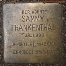 Stolperstein en memoria de Sammy Frankenthal