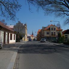 Bridge of Tyršova street over the inner moat in Nymburk