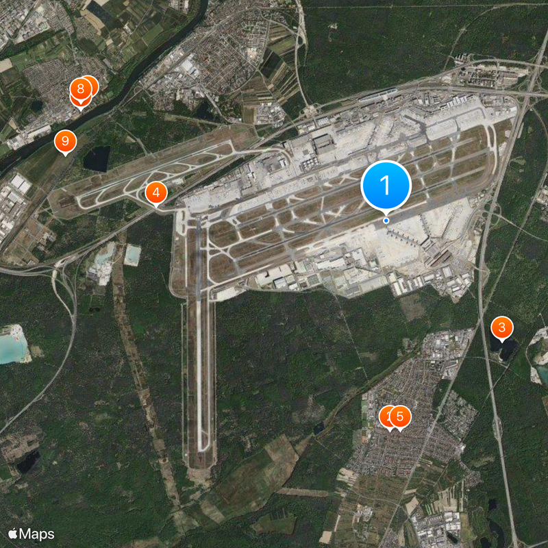 Frankfurt Airport Map