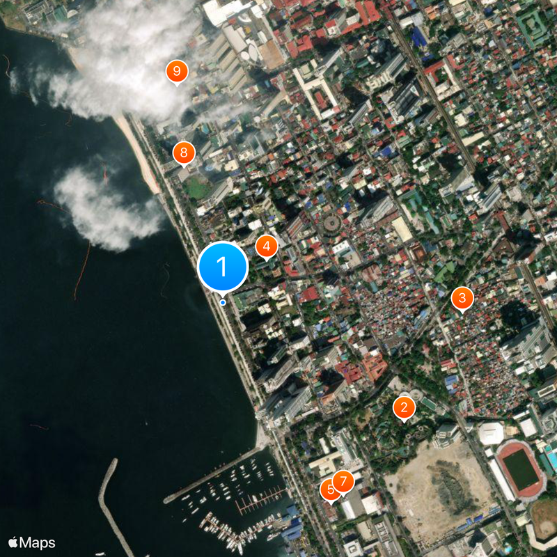 Roxas Boulevard Map