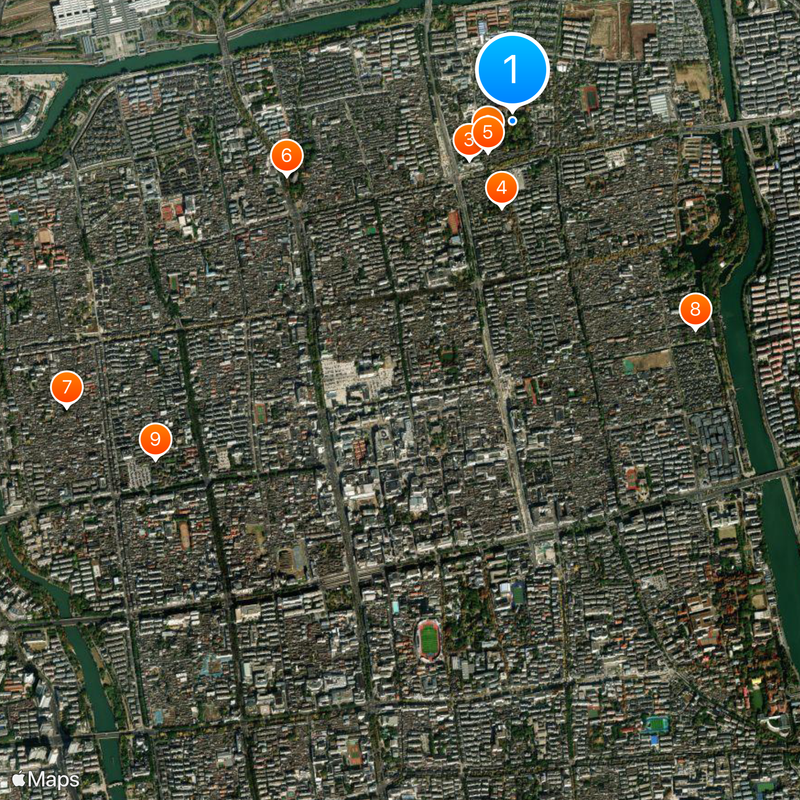 Classical Gardens of Suzhou Mapa