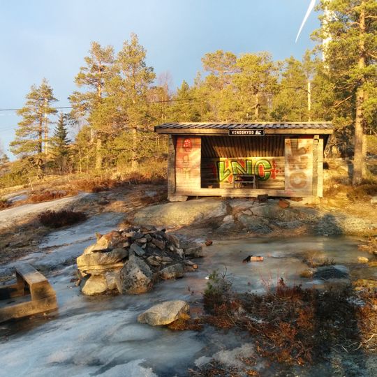 Södra utsiktens vindskydd