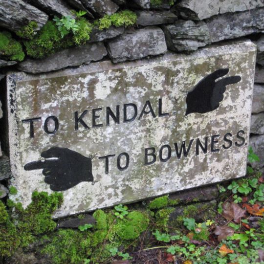 Guidestone, Fell Foot Park, nr jct with A592