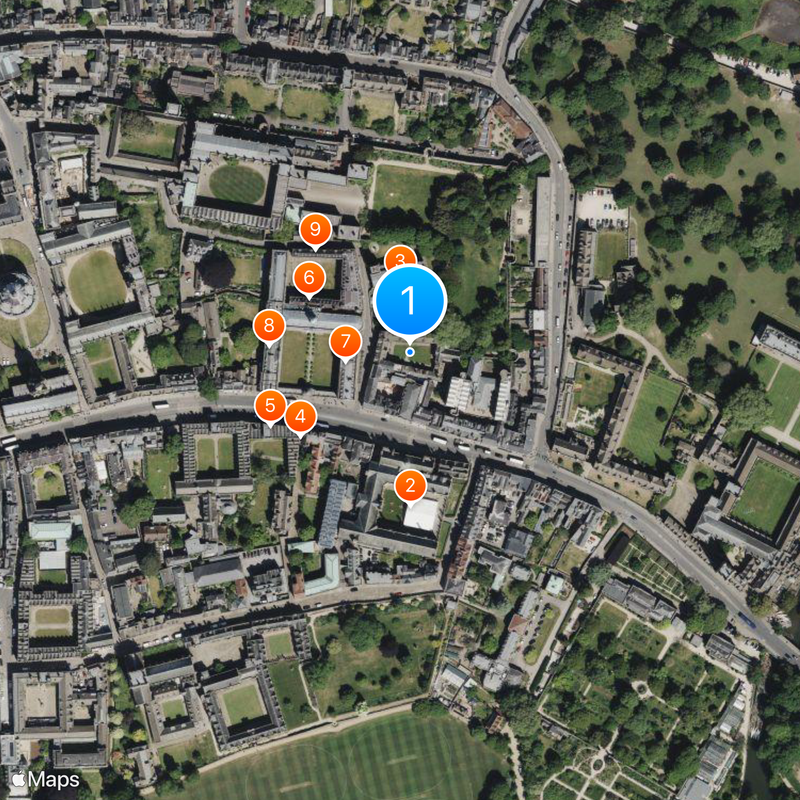 St Edmund Hall Map