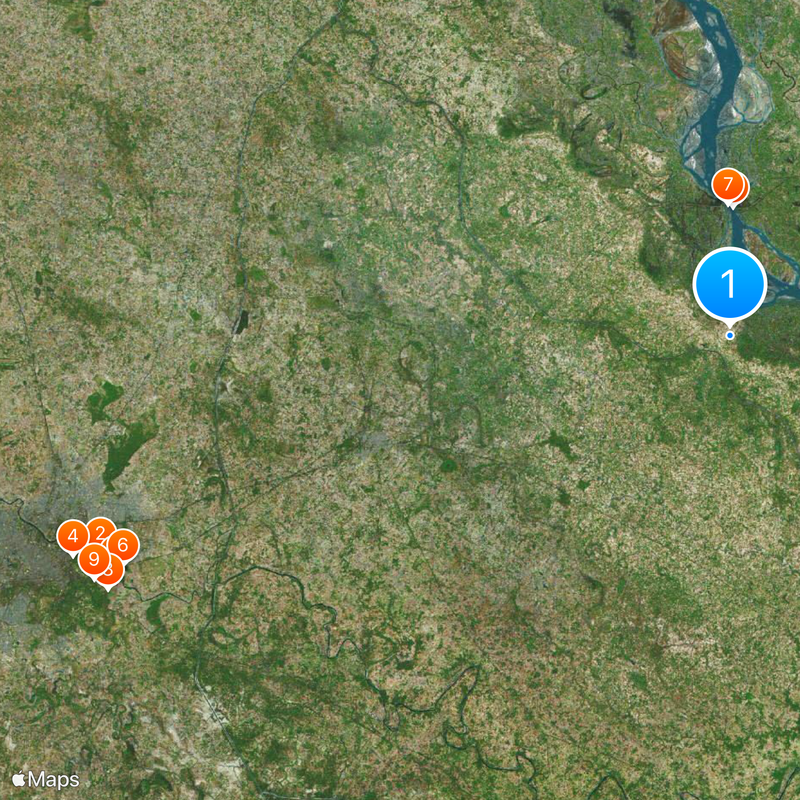 Parijaat tree, Kintoor Map