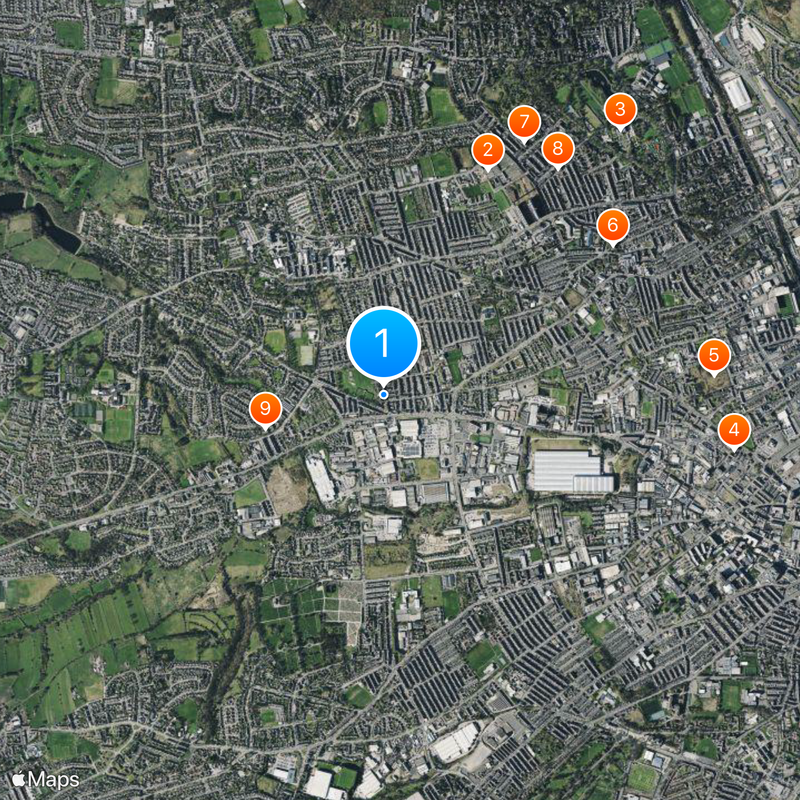 Bradford West Map