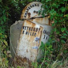 Mile Post Near Entrance To Tickhill Farm