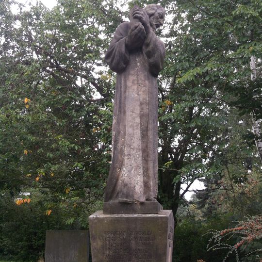 Statue of Jan Hus in Verdek