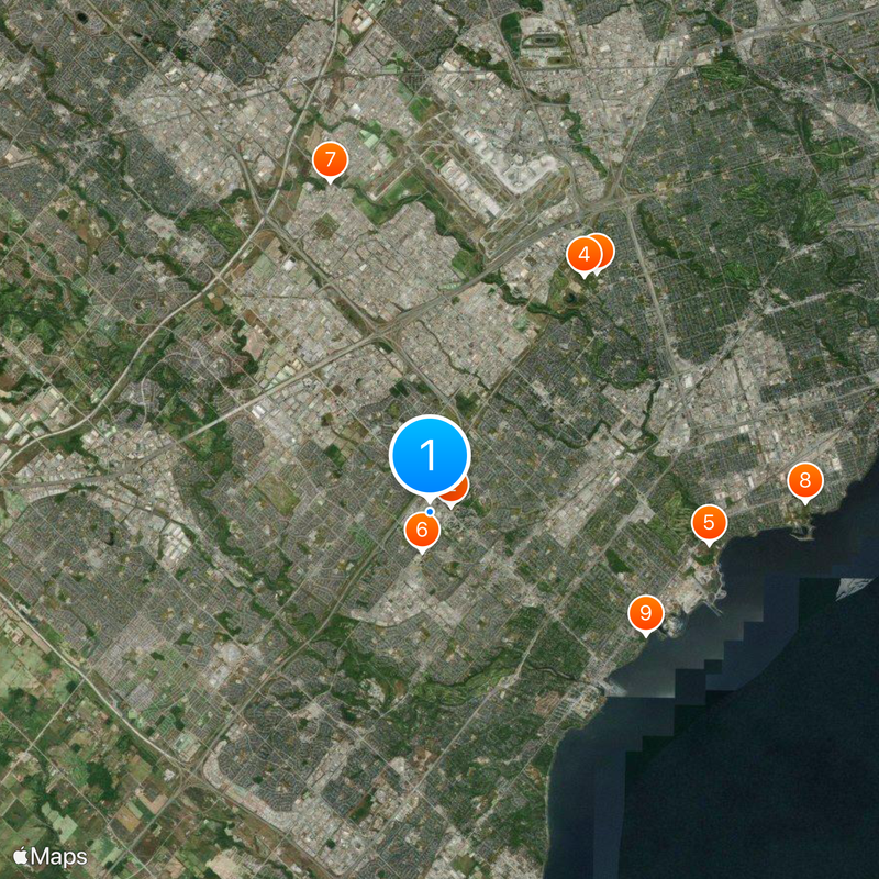 Square One Shopping Centre Map