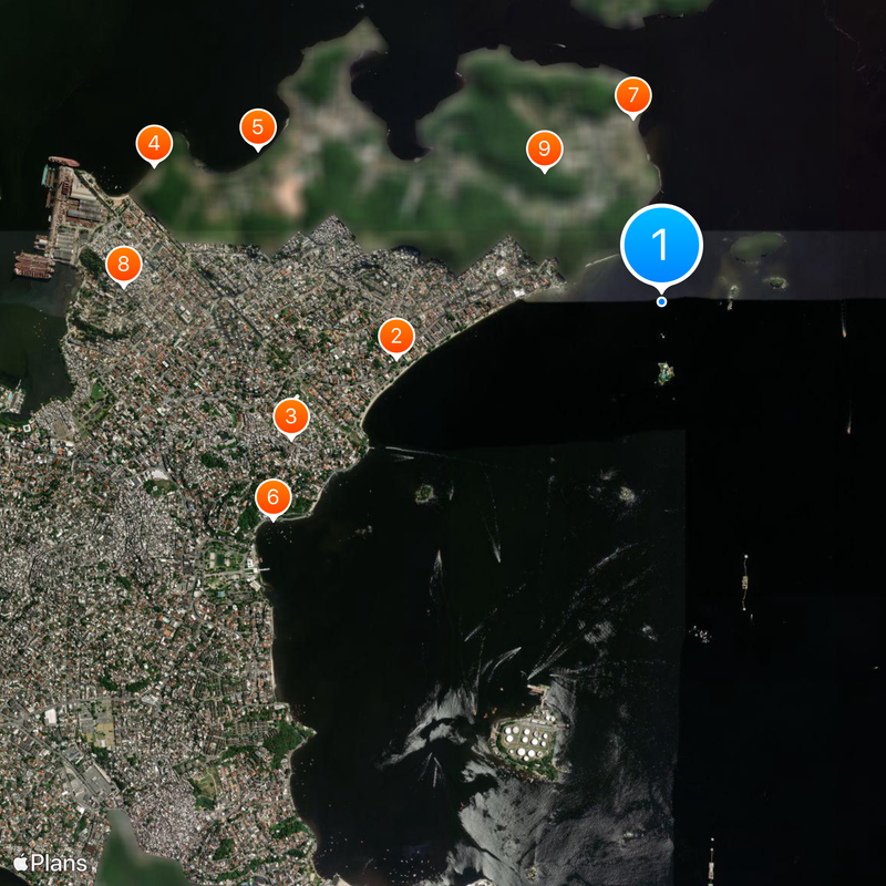 Zatoka Guanabara Mapa