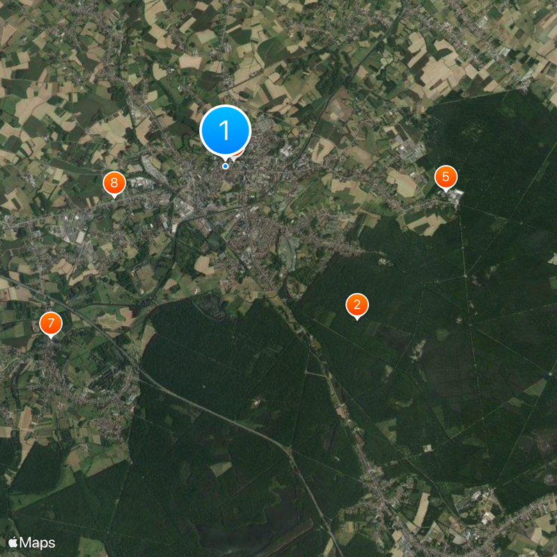 Saint-Amand-les-Eaux Kaart