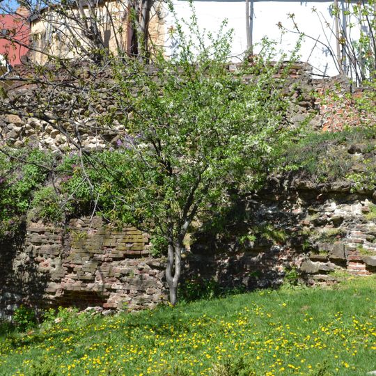 Mestské hradby, múr hradbový s bastiónom