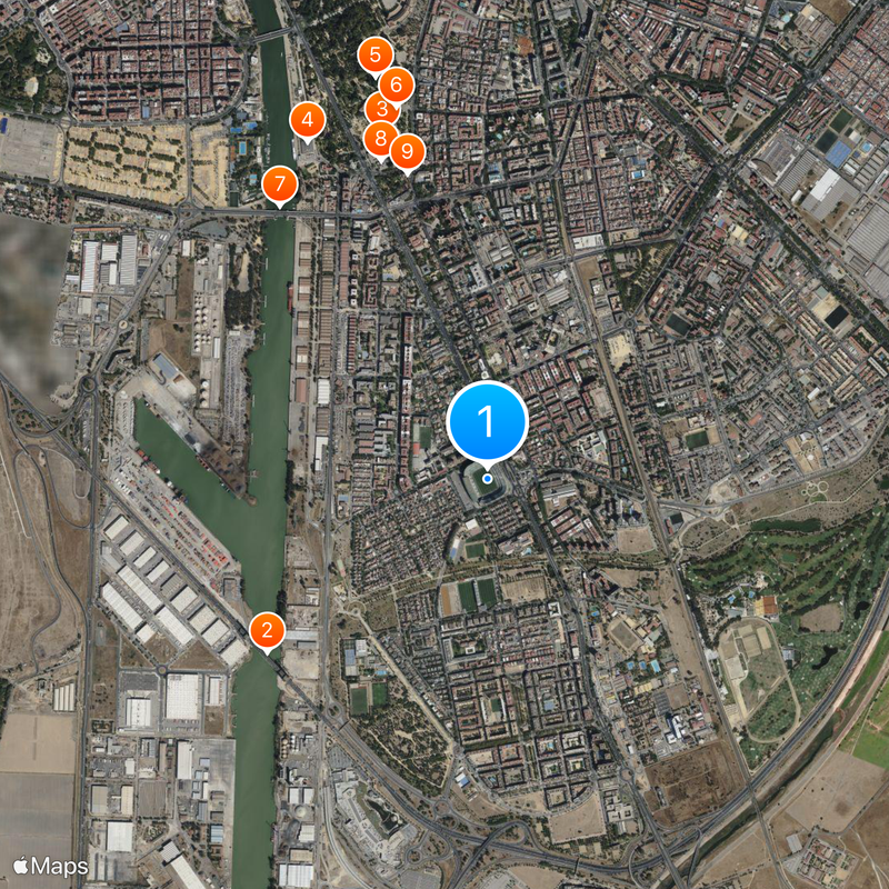 Estadio Benito Villamarín Map