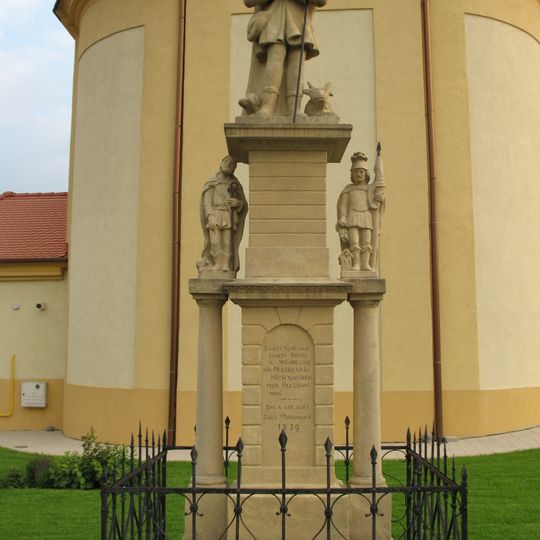 Statue of St. Wendelin, St. Roch and St. Florian