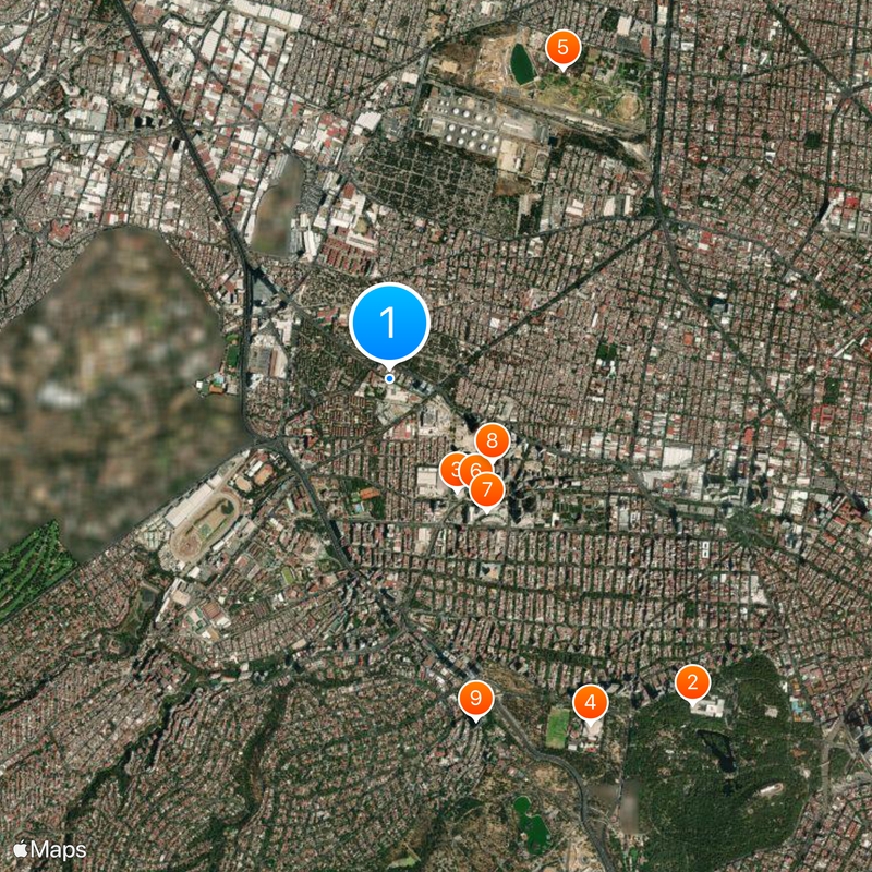 Mexican National Guard Map
