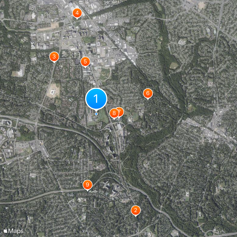 Georgetown Preparatory School Map