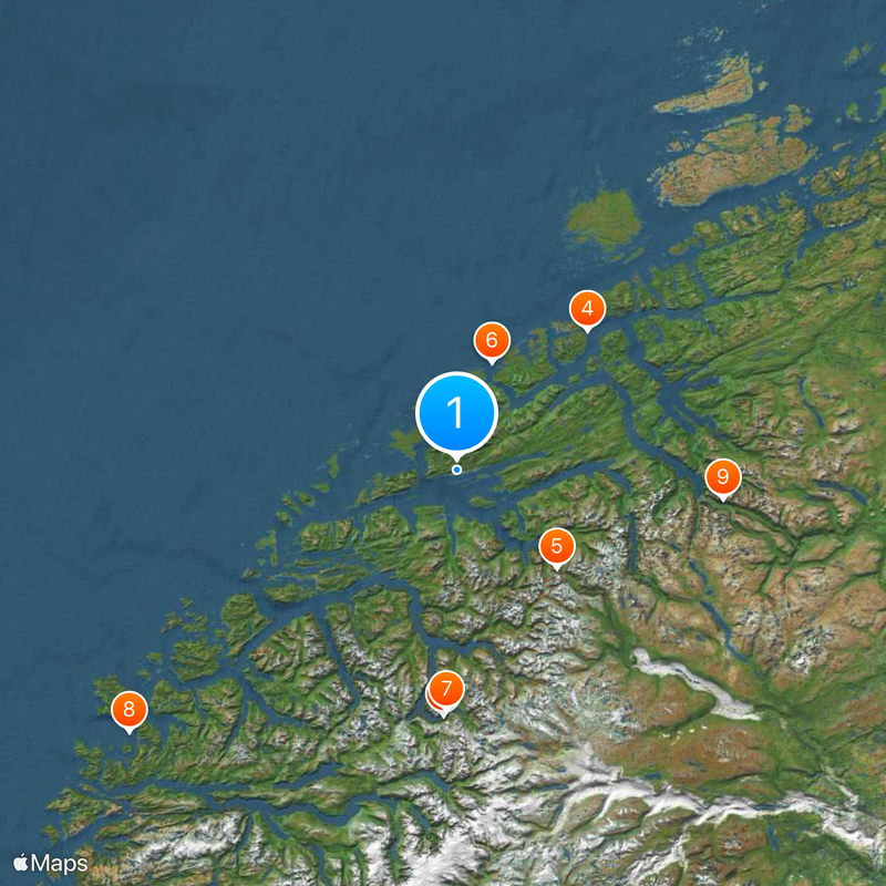 Møre og Romsdal Carte
