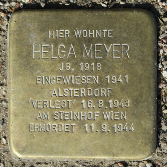Stolperstein em memória de Helga Meyer