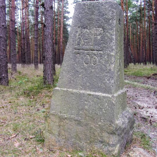 Sächsisch-Preußischer Grenzstein: Pilar Nr. 100