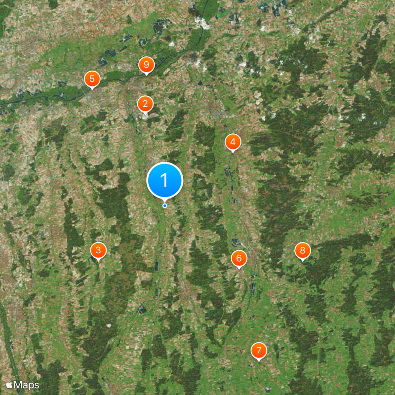 Circondario di Günzburg Mappa