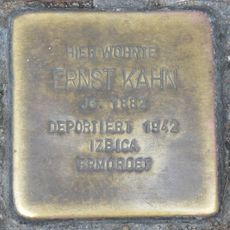 Stolperstein dedicated to Ernst Kahn