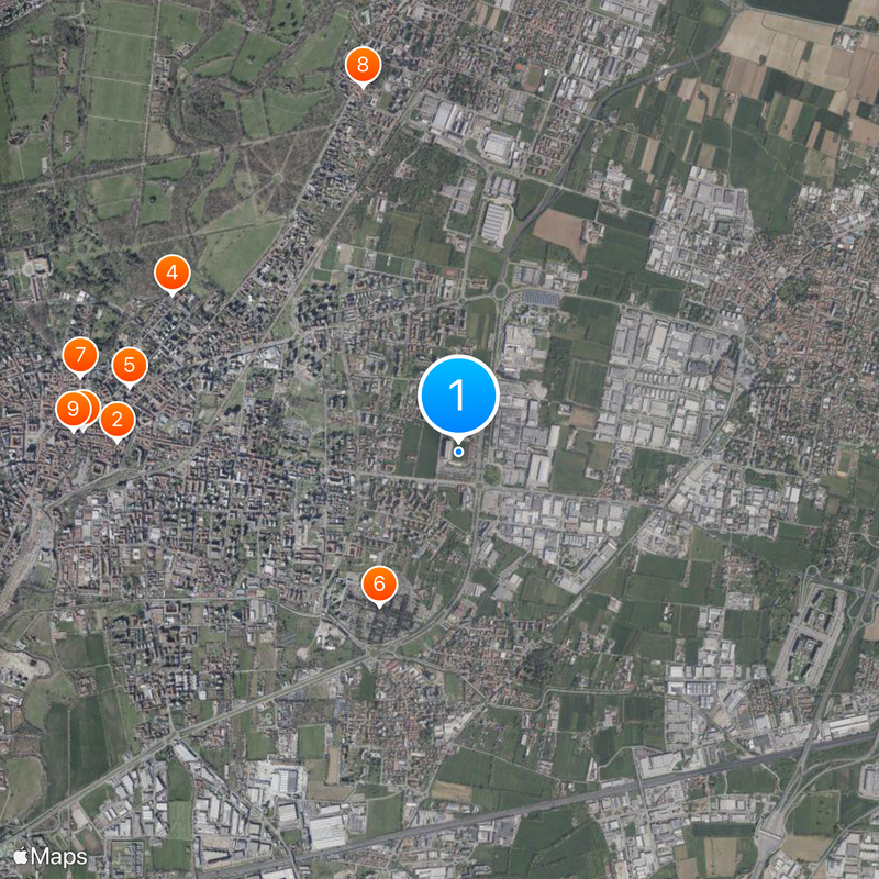 Stadio Brianteo Karte