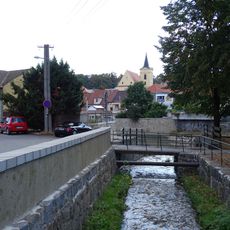 Dolní můstek Zdislavina - Soukenická přes Týnský potok v Třebíči