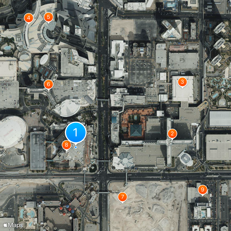 New York New York Hotel and Casino Map